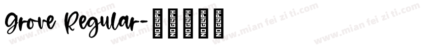 Grove Regular字体转换